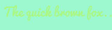 Image with Font Color ACF780 and Background Color 9AF7CE